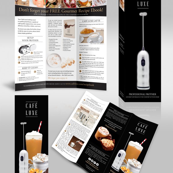cafe lux brochure
