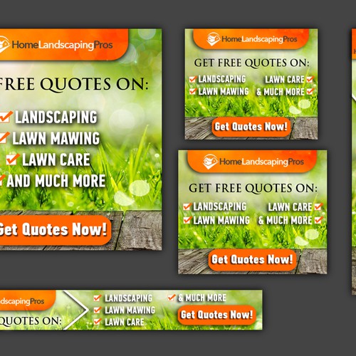 Fun and Exciting Landscaping Banner Ad Design by L1graphics