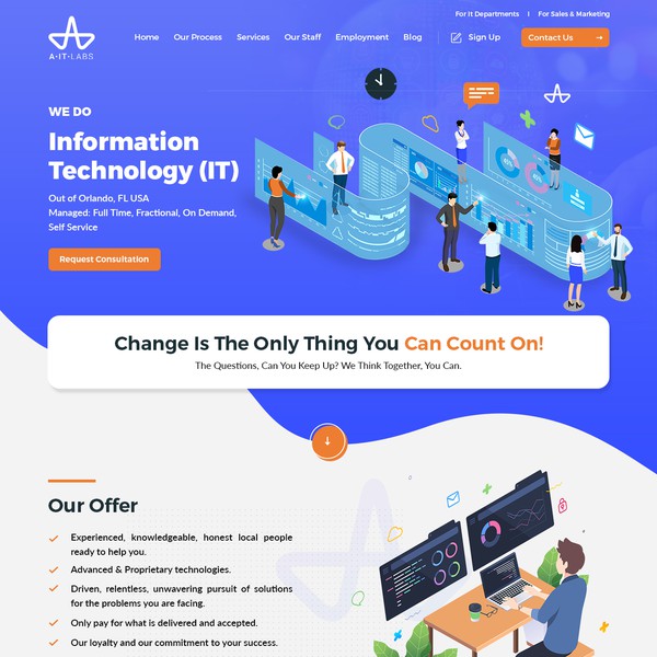 Top Orlando IT Company Site Re-Design