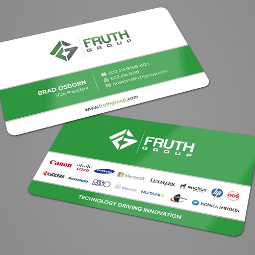 New High Tech Business Cards for High Tech Company Diseño de Fachri Iffat