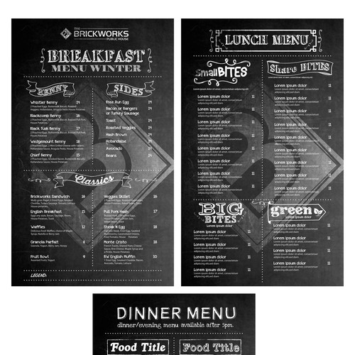 コンペ「Create a Gastro Pub Menu」のデザイン by Jhess331 Designさん 