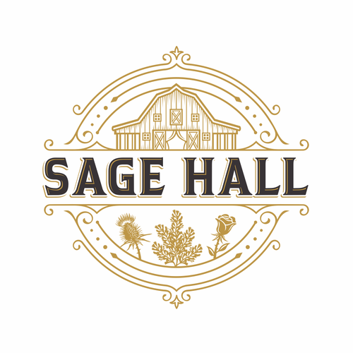 Sage Hall - Country Swing Dance & Wedding Venue Logo Design by IrfanSe