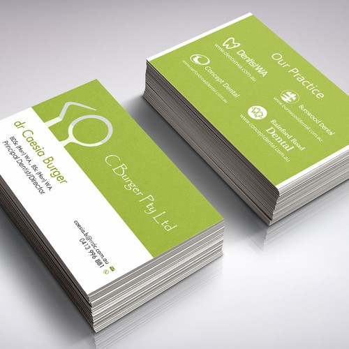 grintdeverauxさんのcreate professional cards for our dental businessデザイン