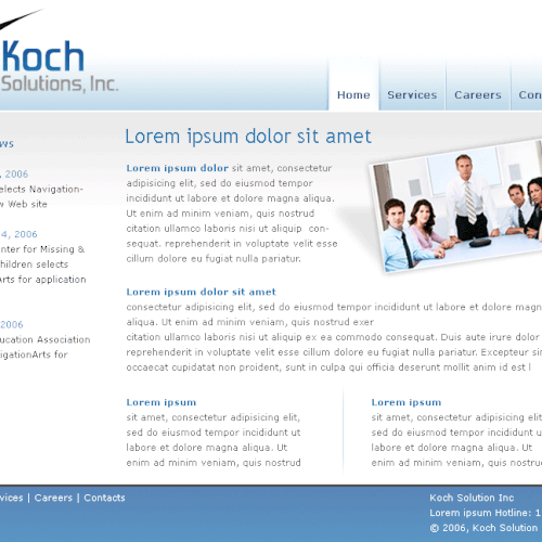 $500.00 Website template (Design only) Design by creativeBug