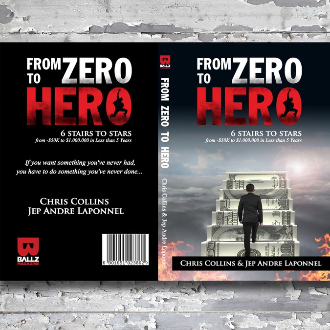 ZERO to HERO book cover | Book cover contest