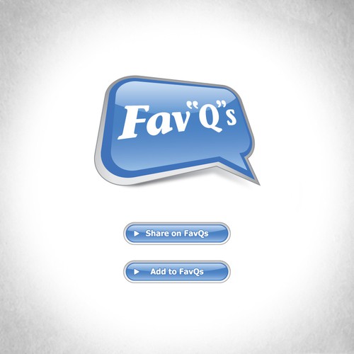 FavQs Logo Diseño de DINAROID