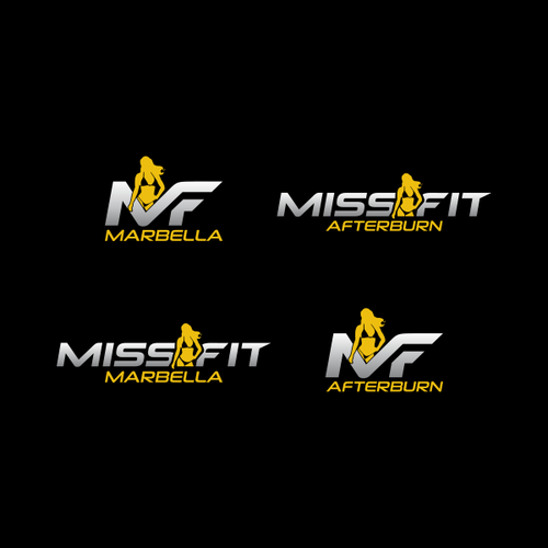 Create a strong woman´s only fitness logo for miss fit afterburn, concurso  Design de logo