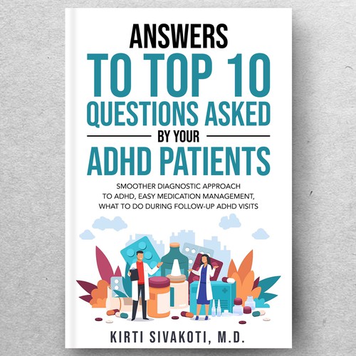 'Design a book cover for ADHD book for doctors' Design by ryanurz