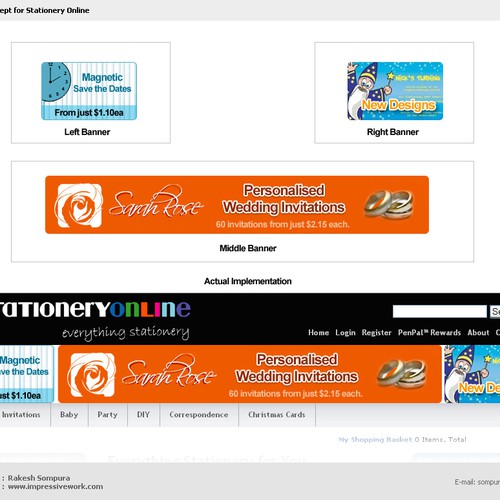 Banner Set for Stationery Online Design por ImpressiveWork