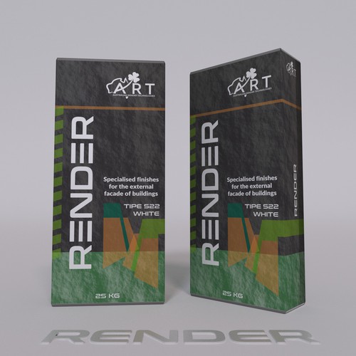 Package design for Specialised Cement Finishes Diseño de Dimadesign