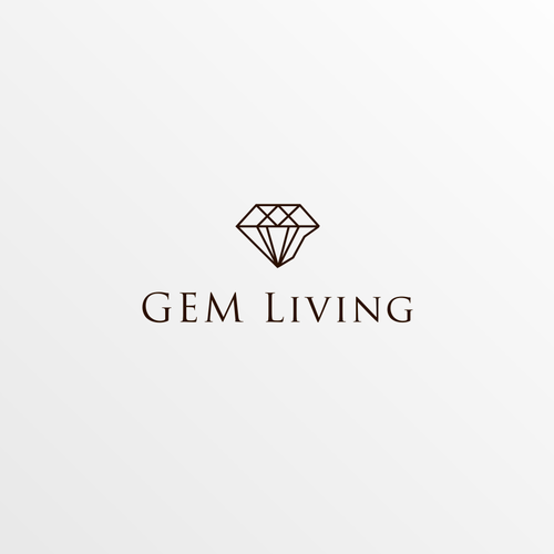 Geometrical, minimalist, modern brand design for Gem Living Design by Creative Mate