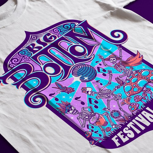 Looking for a Fun and Funky Festival T-shirt Design! Design by Aldo_Buo