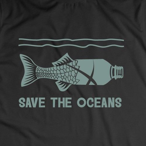 SAVE THE OCEAN OR SAVE THE OCEANS Design réalisé par Print_design