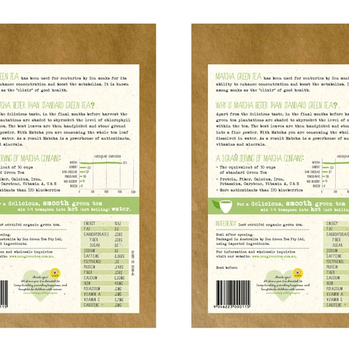 Design di print or packaging design for Zen Green Tea di Greta & Bruno