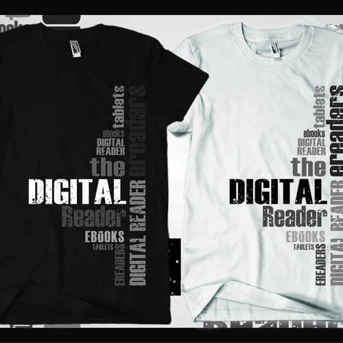 Create the next t-shirt design for The Digital Reader Réalisé par A G E