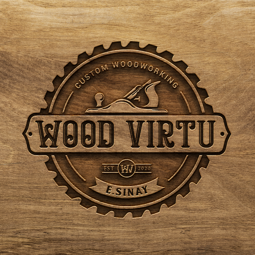 design a custom modern woodworking logo Design réalisé par >>Jelena<<