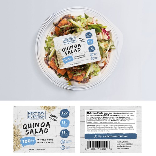 Plant-based food label design Design by Mz•SquirL