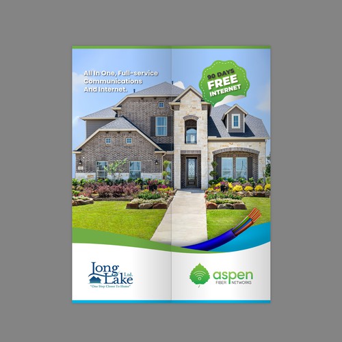 Aspen Fiber - New Home 90-days Free Brochure Design by kres.cent