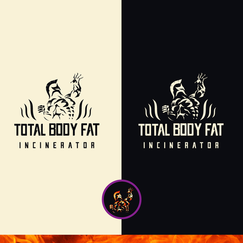 Design a custom logo to represent the state of Total Body Fat Incineration. Design by Mr.Kautzmann