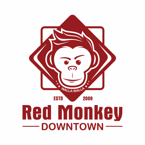 new monkey logo-ontwerp door d'jront