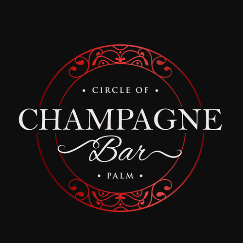 Luxury and modern Champagne Bar logo Design by Jacob Gomes