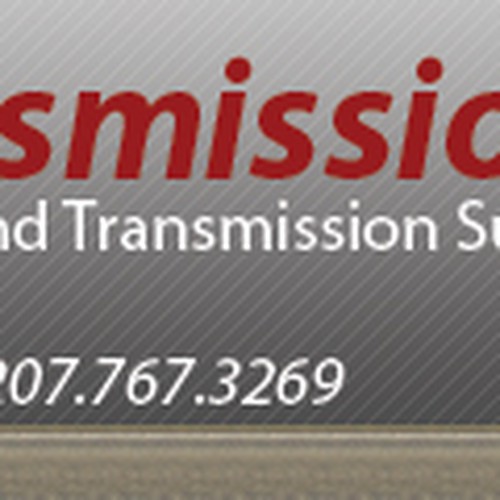 Maine Transmission & Auto Repair Website Banner Design by overpd