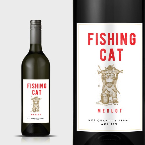 Design a modern wine label for a small new independent brand in India's emerging market (our wine bottled in Italy) Design by mata_hati