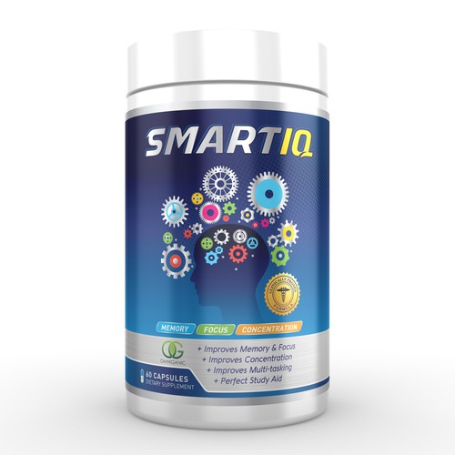 Brain Supplement Label Design Design by FreshApple@Michelle