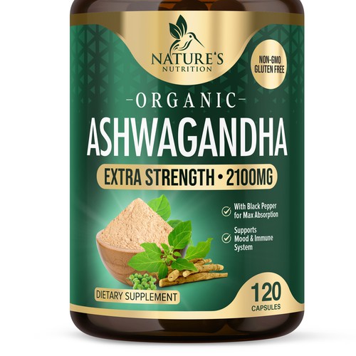 Ashwagandha Design Needed for Nature's Nutrition Design by UnderTheSea™