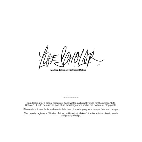 Digital handwritten signature Design réalisé par kngjrmy