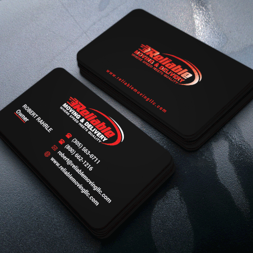 Business Card Design for Moving Company Diseño de Allin1 design