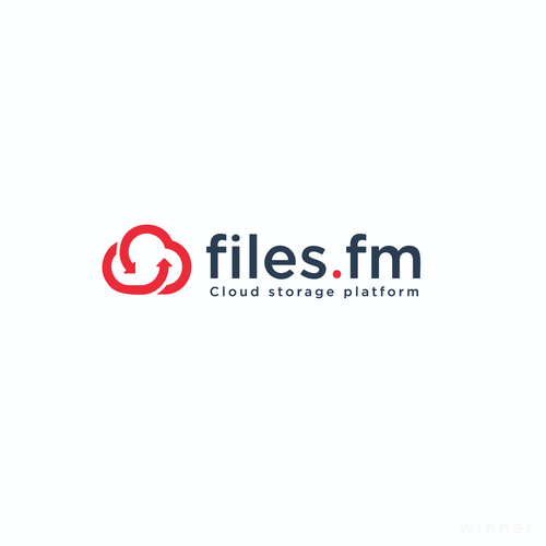 Files.fm logo and brand refresh for cloud storage platform Design by Saber Design