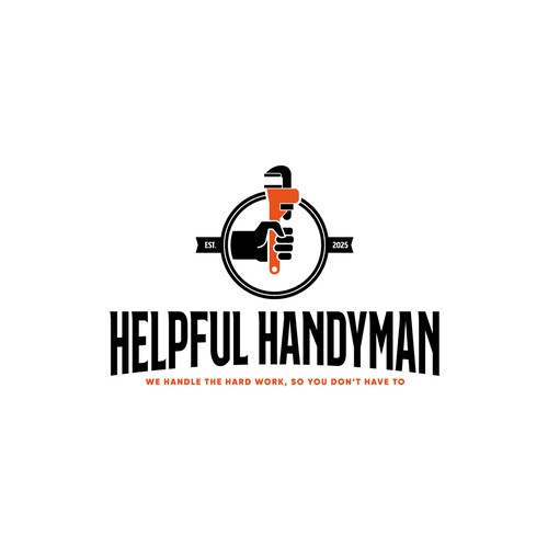 Handyman branding for new business in Iowa Design by Litoss