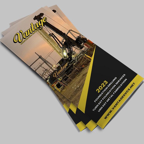 Construction Company Marketing Pamphlet Design by deehage