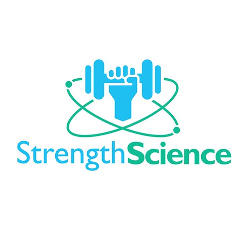 Logo and word art for "Strength Science", the best way to learn about strength training. Design by Creation Fever