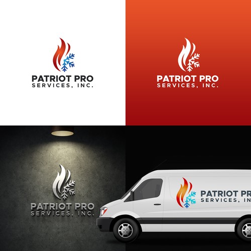 Logo for small Heating, Cooling, Electrical contractor Design by D E S P O T I C