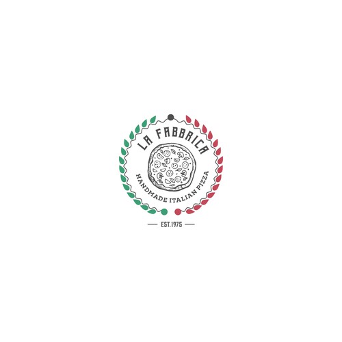 We need a powerful logo for our pizza production - La Fabbrica Design by majd kadi