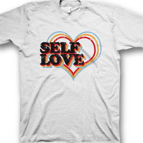 SELF LOVE MERCH T-SHIRT Design by saka.aleksandar