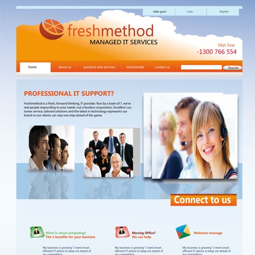 Freshmethod needs a new Web Page Design Design by Nazmun18