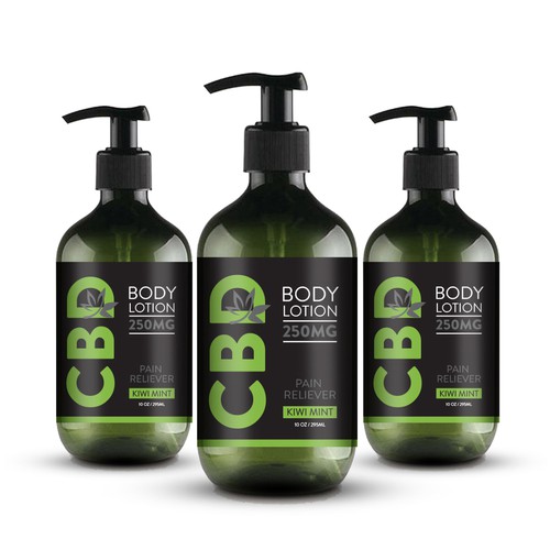 CBD Body Lotion Label Design Contest Design by GayanMH