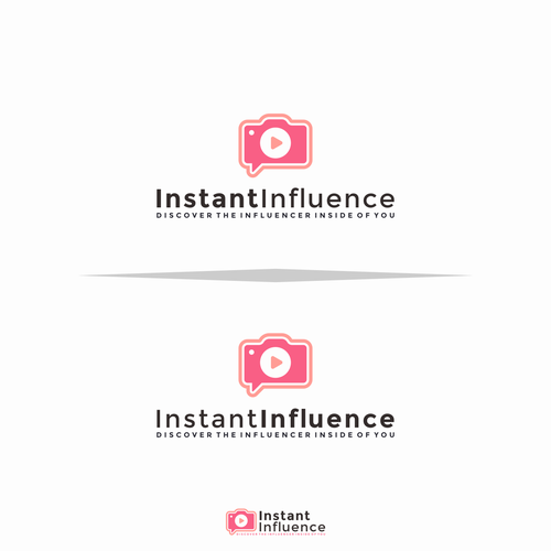 Instant Influencer Logo Design by vincha'