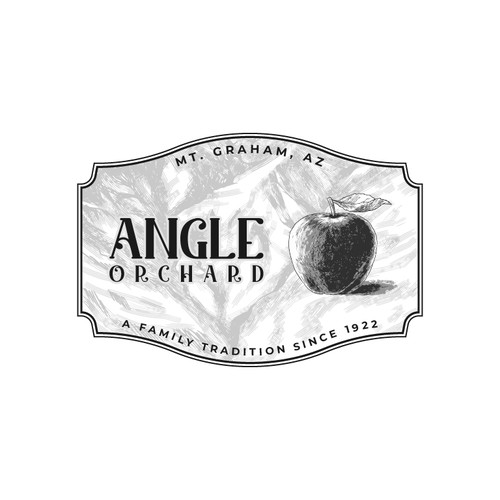 100 year old orchard logo. Design by Yeh