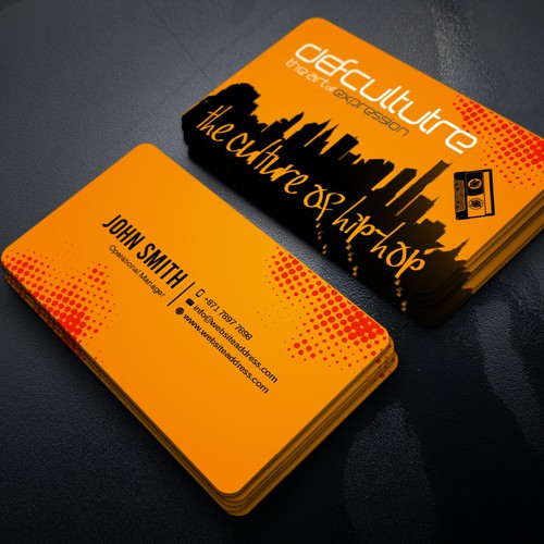 Hip Hop Business Card Design by Xclusive16