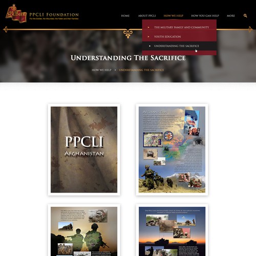 PPCLI Foundation website Réalisé par Infinityデザイナー