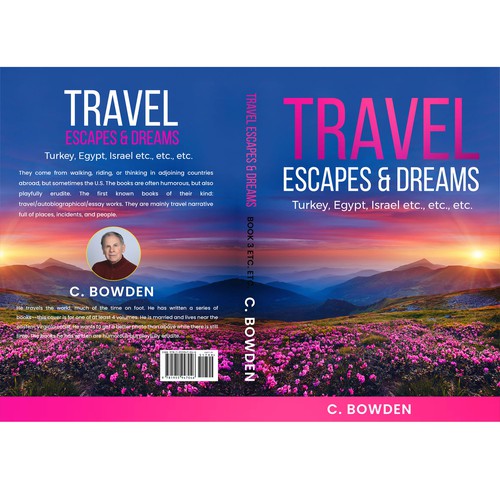 Cover for a travel/autobiography/brief essay book Design by NoBoundaries