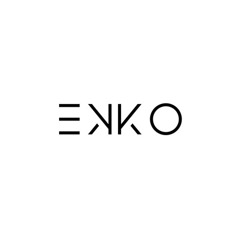 SIMPLE LOGO - ekko Letters then dm after Design by artoffaizan