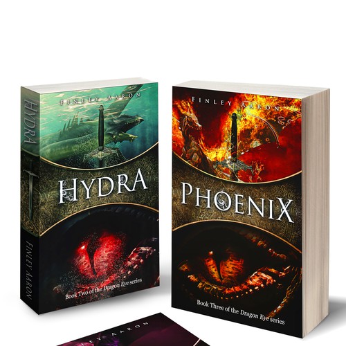 Book Covers for the first 3 books in my YA urban fantasy series, Dragon Eye—more books to come! Design von Bandrei