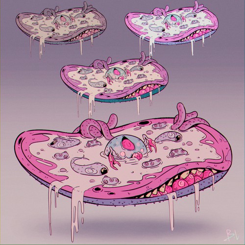 NFT Pizza Design by Desert Monkeys