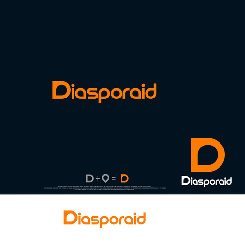 Design a powerful logo for diasporaid, an impact-oriented network/platform for expats Design by InTuos Pro