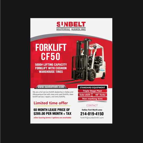 Create A Forklift Leasing Promotion Postcard Flyer Or Print Contest 99designs
